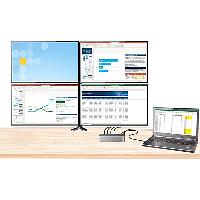 StarTech Usb-c Dock - 4k Quad Monitor - 100w Pd (DK31C4DPPD)