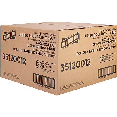 Genuine Joe 1-ply Jumbo Roll Bath Tissue (GJO35120012)