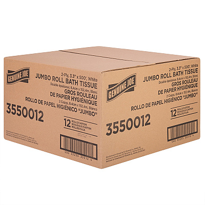 Genuine Joe Jumbo Jr Dispenser Bath Tissue Roll (GJO3550012)