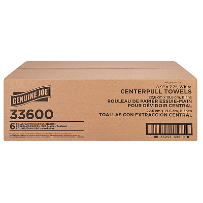 Genuine Joe Centerpull Towel Rolls (GJO33600)