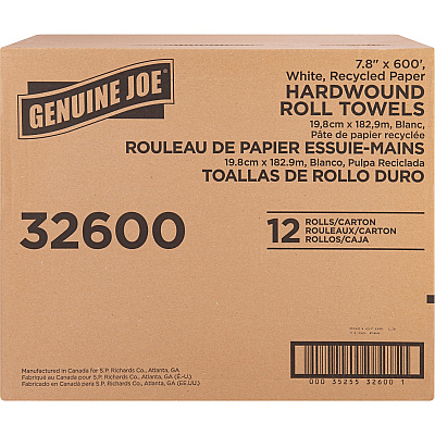 Genuine Joe Hardwound Roll Paper Towels (GJO32600)