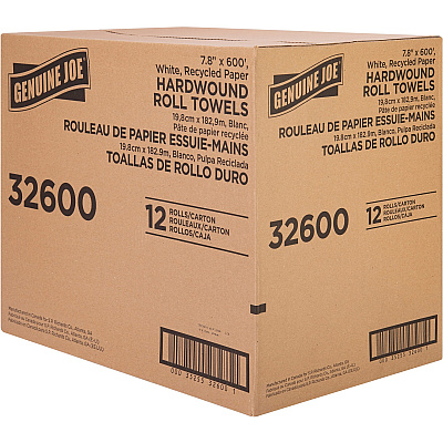 Genuine Joe Hardwound Roll Paper Towels (GJO32600)