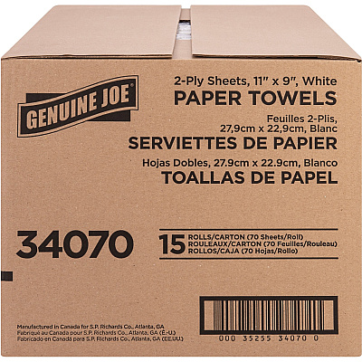 Genuine Joe 2-ply Paper Towel Rolls (GJO34070)