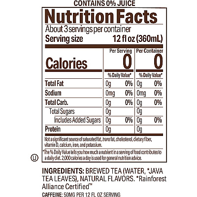 Tejava Lemon Black Tea Bottle (40352)
