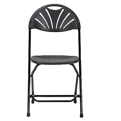 Dorel Zown Premium Fan Back Folding Chair (CSC60542BLK8E)