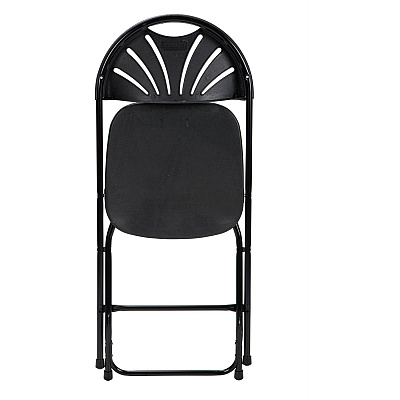 Dorel Zown Premium Fan Back Folding Chair (CSC60542BLK8E)