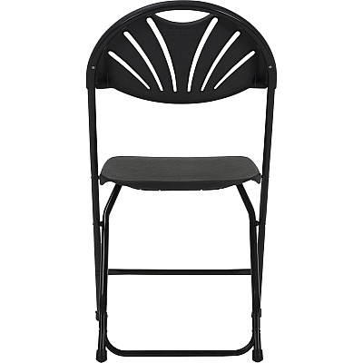 Dorel Zown Premium Fan Back Folding Chair (CSC60542BLK8E)