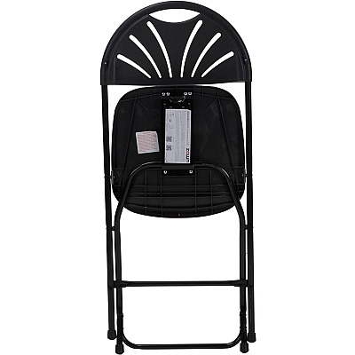 Dorel Zown Premium Fan Back Folding Chair (CSC60542BLK8E)
