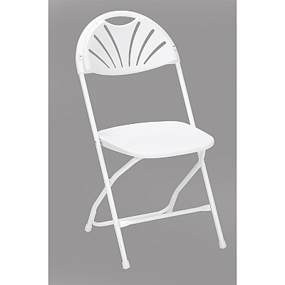 Dorel Zown Premium Fan Back Folding Chair (CSC60542WHT8E)