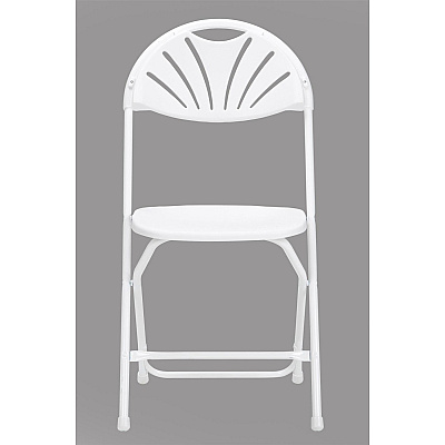 Dorel Zown Premium Fan Back Folding Chair (CSC60542WHT8E)