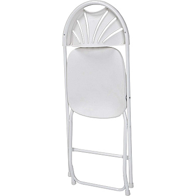 Dorel Zown Premium Fan Back Folding Chair (CSC60542WHT8E)