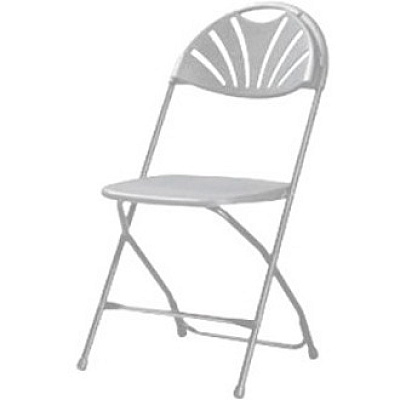 Dorel Zown Premium Fan Back Folding Chair (CSC60542WHT8E)