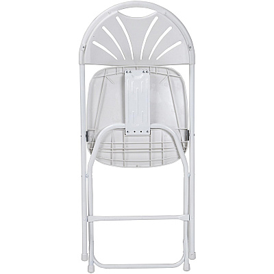 Dorel Zown Premium Fan Back Folding Chair (CSC60542WHT8E)