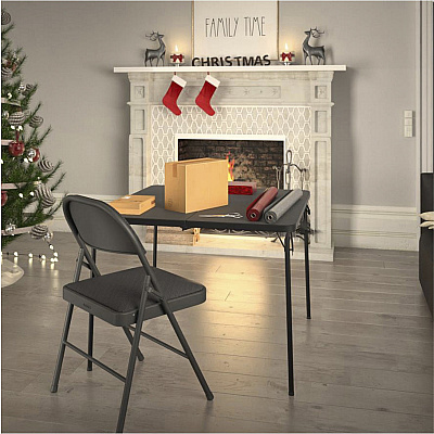 Cosco XL Fold-in-Half Card Table (CSC14036BLK1E)