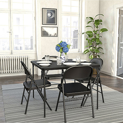 Cosco XL Fold-in-Half Card Table (CSC14036BLK1E)