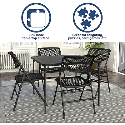 Cosco XL Fold-in-Half Card Table (CSC14036BLK1E)