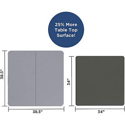 Cosco XL Fold-in-Half Card Table (CSC14036GRY1E)