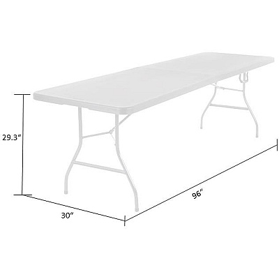 Cosco Fold-in-Half Blow Molded Table (CSC14778WSL1X)