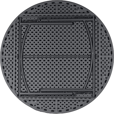Dorel Zown Commercial Round Blow Mold Fold Table (CSC60535SGY1E)