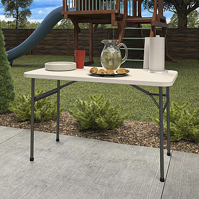 Cosco Straight Folding Utility Table (CSC14146WSL1E)