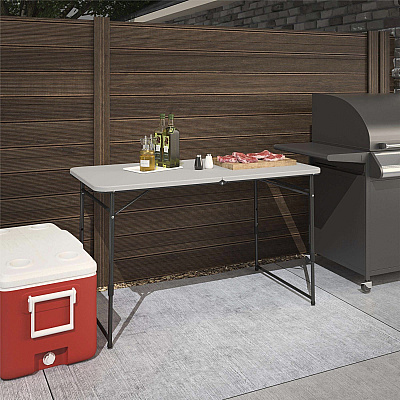 Cosco Fold Portable Indoor/Outdoor Utility Table (CSC14400GRY1E)