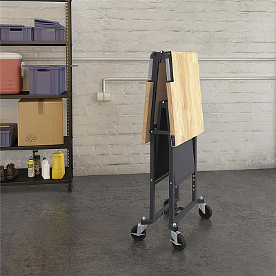 Cosco SmartFold Butcher Block Portable Workbench (CSC66765DKG1E)