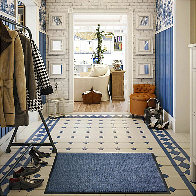 Floortex Doortex Advantagemat Blue Door Mat - 48" x 70" (FR49180DCBLV)