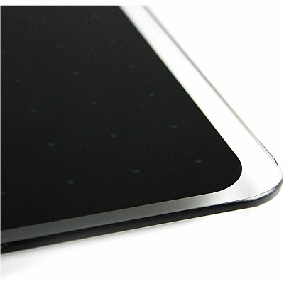 Floortex Viztex Glacier Black Multi-Purpose Grid Glass Dry-Erase Board 17" x 23" (FCVGM1723BG)