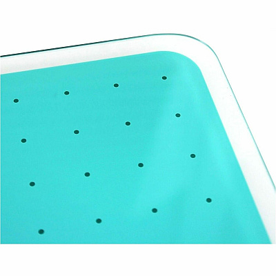 Floortex Viztex Glacier Teal Multi-Purpose Grid Glass Dry-Erase Board 30" x 40" (FCVGM3040TG)