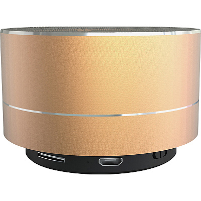Compucessory Portable Speaker System - 3 W RMS - Yellow (CCS15164)