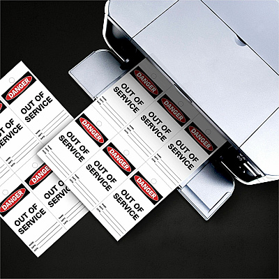 Avery UltraDuty Plastic Tags, 5.5" x 2.83" , Danger Header (AVE62401)