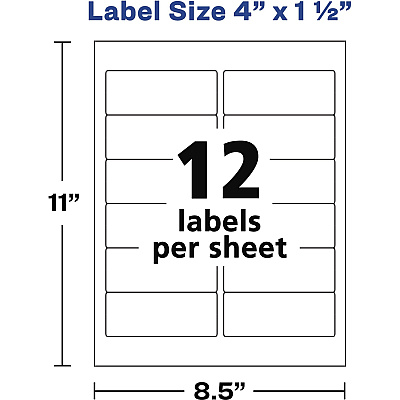 Avery Rectangle Labels (05197)