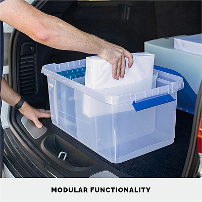 Bankers Box Portable Open Desktop File Box with Side Handles, 1 Each (FEL0086401)