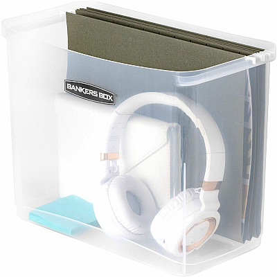 Bankers Box Portable Open Desktop File Box with Side Handles, 1 Each (FEL0086401)