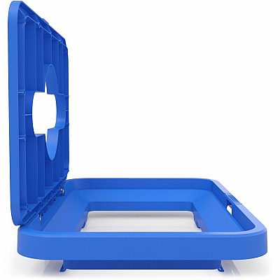 HLS Commercial Rectangular Open Top Recycle Bin/Lid (LIDROREC)