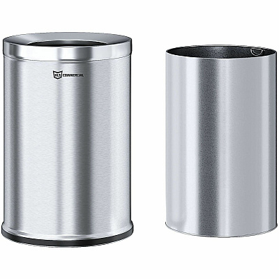 HLS Commercial 26-Gallon Round Open Top Trash Can (HLSC05G26)