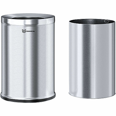 HLS Commercial 26-Gallon Round Open Top Trash Can (HLSC05G26)