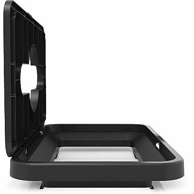 HLS Commercial Open Top Bin Trash Lid Attachment (LIDROTRS)