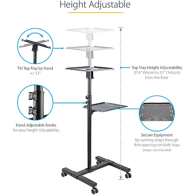 StarTech Mobile Projector And Laptop Stand/cart (ADJPROJCART)