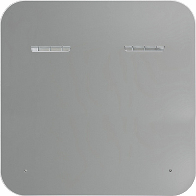 U Brands Magnetic White Glass Dry-Erase Board, 35" X 35" (UBR4848U0001)