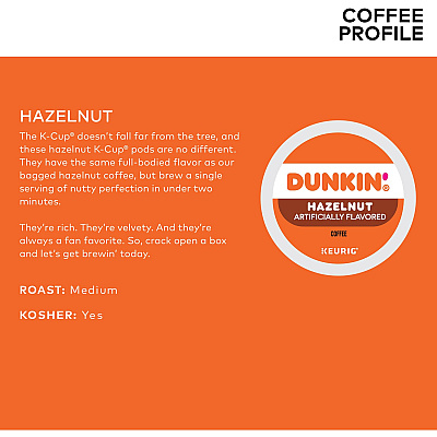 Dunkin Donuts Dunkin Donuts K-Cup Hazelnut Coffee (GMT1270)