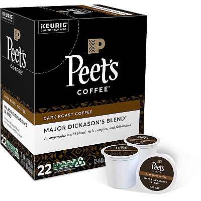 Peet's Coffee K-Cup Major Dickason's Blend Coffee (GMT2403)