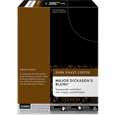 Peet's Coffee K-Cup Major Dickason's Blend Coffee (GMT2403)