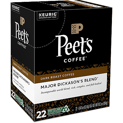 Peet's Coffee K-Cup Major Dickason's Blend Coffee (GMT2403)