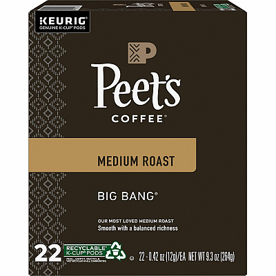 Peet's Coffee K-Cup Big Bang Coffee (GMT2407)
