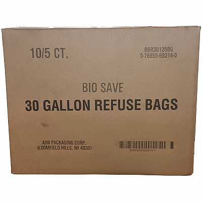 AJM Packaging Packaging Packaging AJM Packaging Packaging Bio-Save 30-gallon Lawn & Leaf Bags (AJMRBR30105BO)