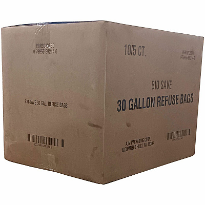AJM Packaging Packaging Packaging AJM Packaging Packaging Bio-Save 30-gallon Lawn & Leaf Bags (AJMRBR30105BO)