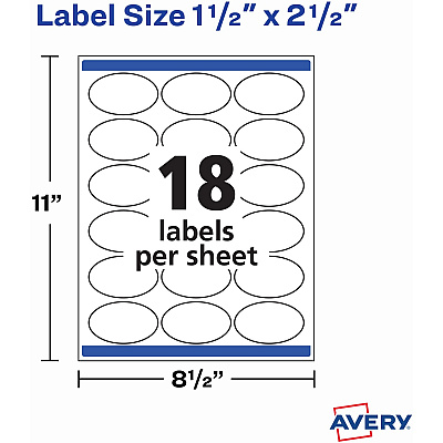 Avery Matte White Sure Feed Labels (AVE22564)