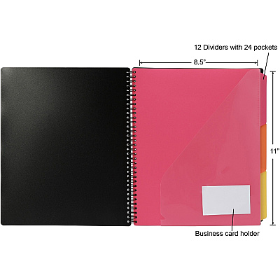 Business Source 1/3 Tab Cut Letter Organizer Folder (BSN18304)