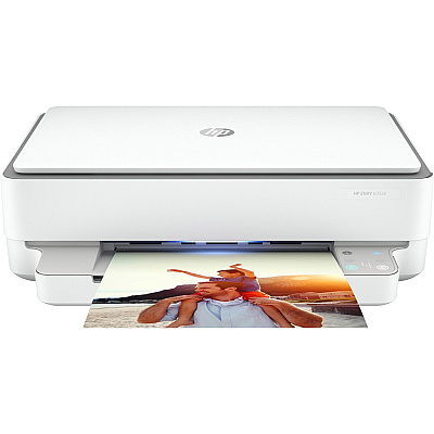 HP Envy 6055E Wireless Inkjet Multifunction Printer - Color - White (HEW223N1A)